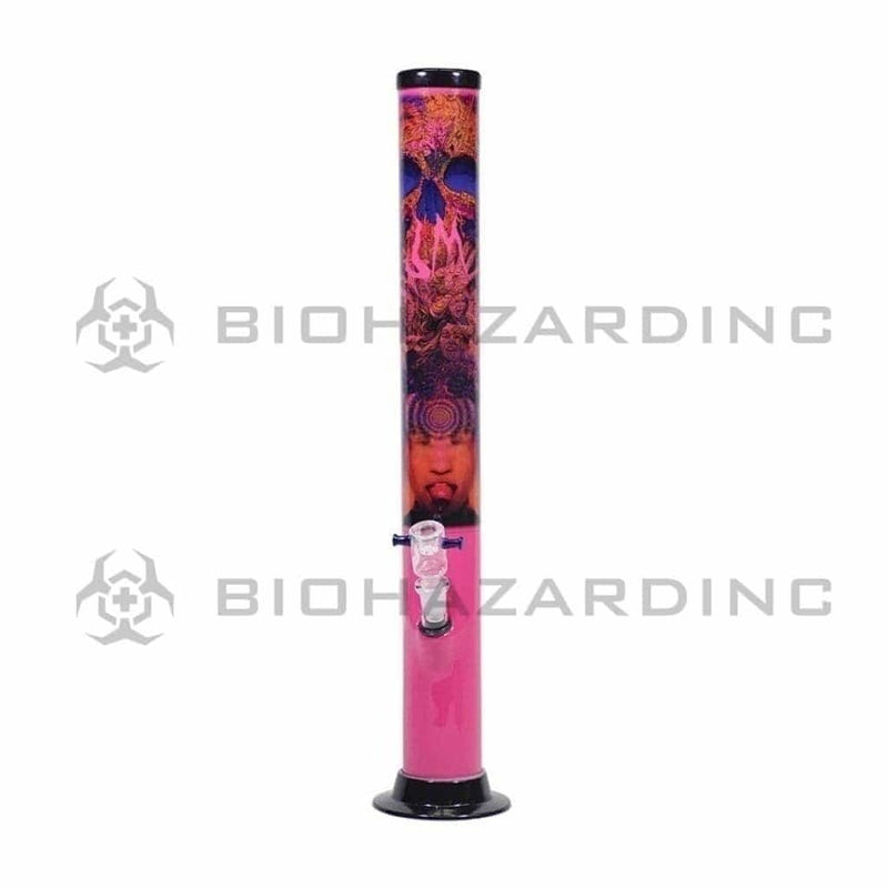 Biohazard Inc Acrylic Bong 15" Psychedelic Mind Acrylic Straight Waterpipe