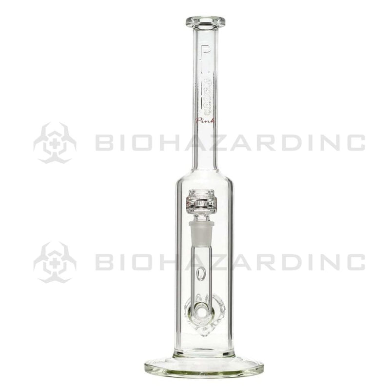 Pure Glass Glass Bong 15" PURE Pink Paradise Cove Bong w/ Heart Perc - Clear