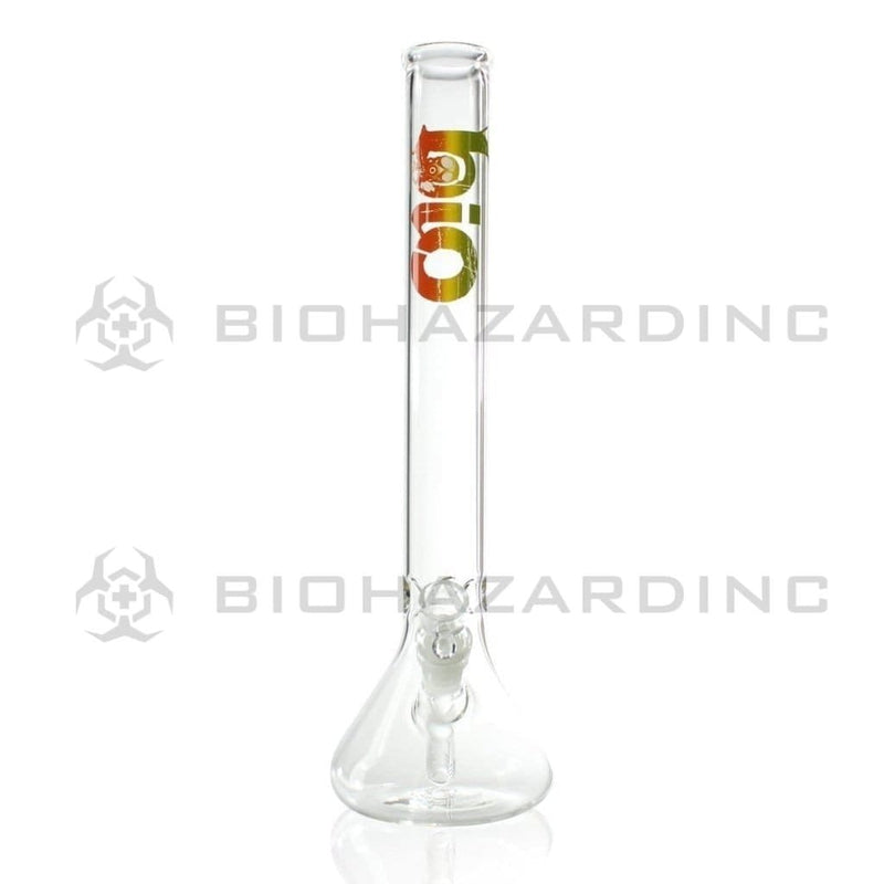 Bio Glass Glass Bong 16" BIO 44mm Beaker Water Pipe - Rasta Logo