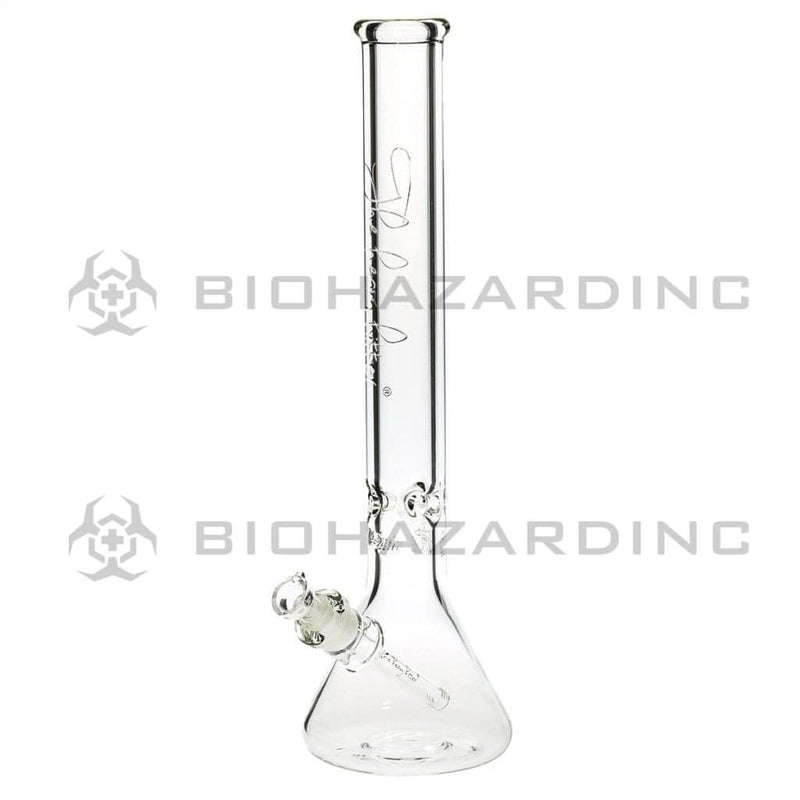 Heavy Hitter Glass Bong 18" 9mm Heavy Hitter Beaker Water Pipe - Clear with Silver Logo