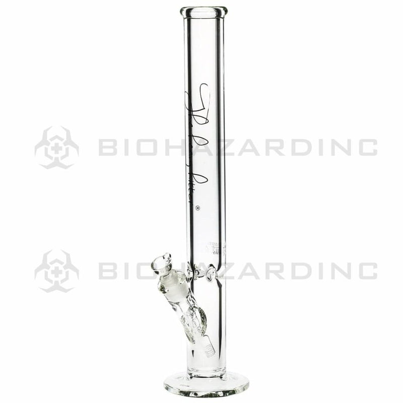 Heavy Hitter Glass Bong 18" 9mm Heavy Hitter Straight Water Pipe - Clear with Black Logo