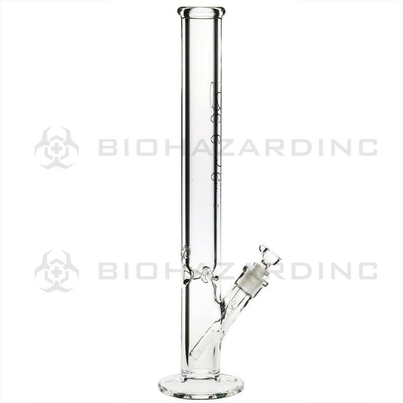 Heavy Hitter Glass Bong 18" 9mm Heavy Hitter Straight Water Pipe - Clear with Black Logo