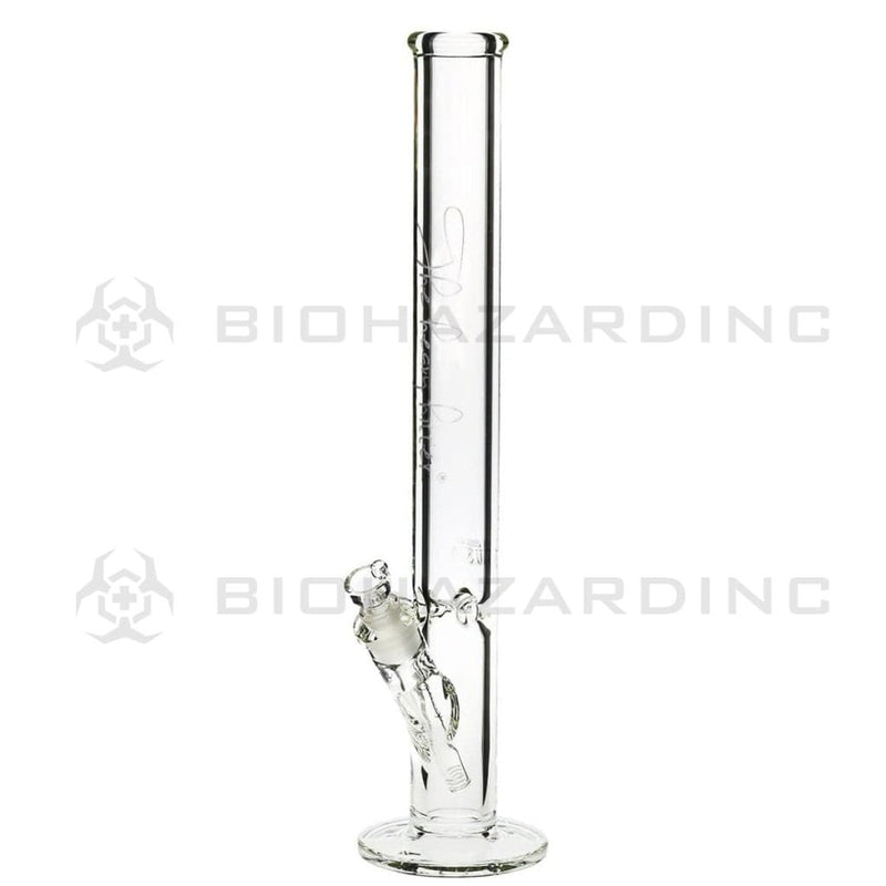 Heavy Hitter Glass Bong 18" 9mm Heavy Hitter Straight Water Pipe - Clear with Silver Logo