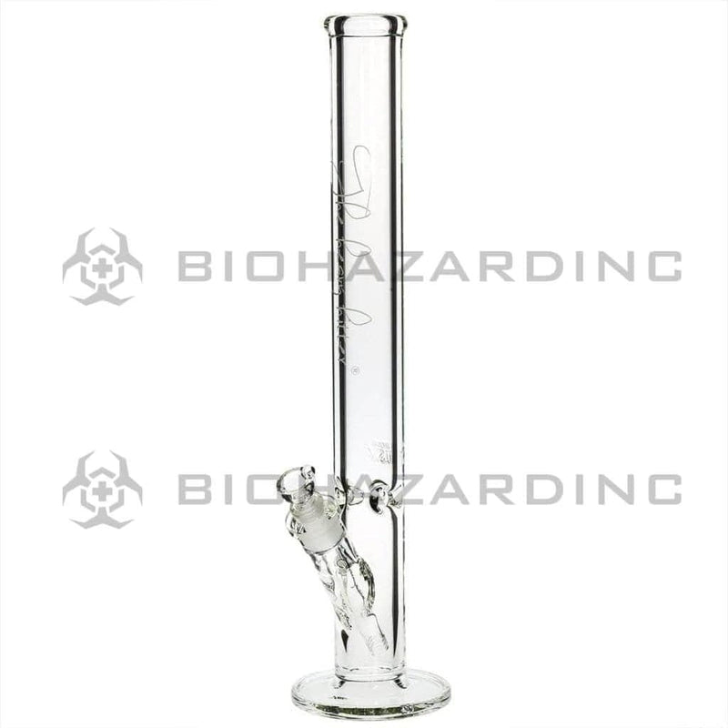 Heavy Hitter Glass Bong 18" 9mm Heavy Hitter Straight Water Pipe - Clear with White Logo