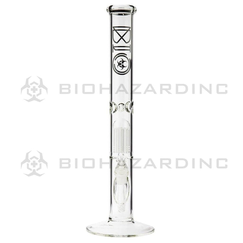 Bio Glass Glass Bong 18" BIO 10 Arm Tree Percolator Straight - Black Logo