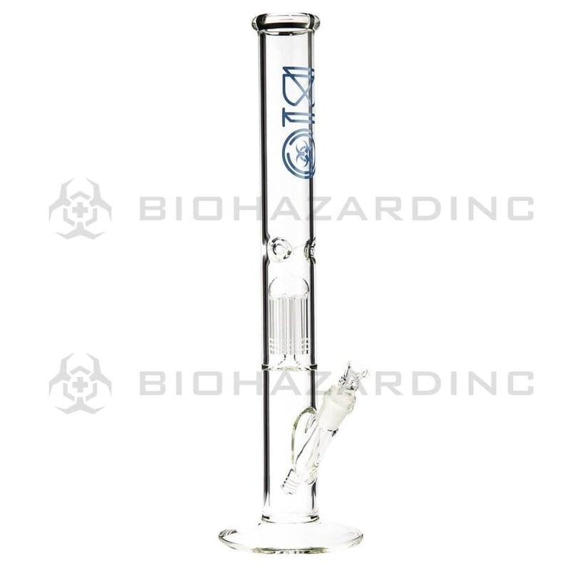 Bio Glass Glass Bong 18" BIO 10 Arm Tree Percolator Straight - Blue Logo