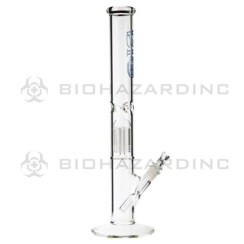 Bio Glass Glass Bong 18" BIO 10 Arm Tree Percolator Straight - Blue Logo