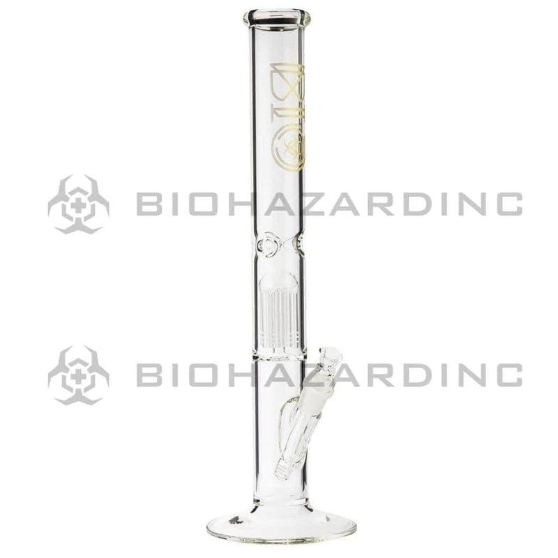 Bio Glass Glass Bong 18" BIO 10 Arm Tree Percolator Straight - Gold Logo