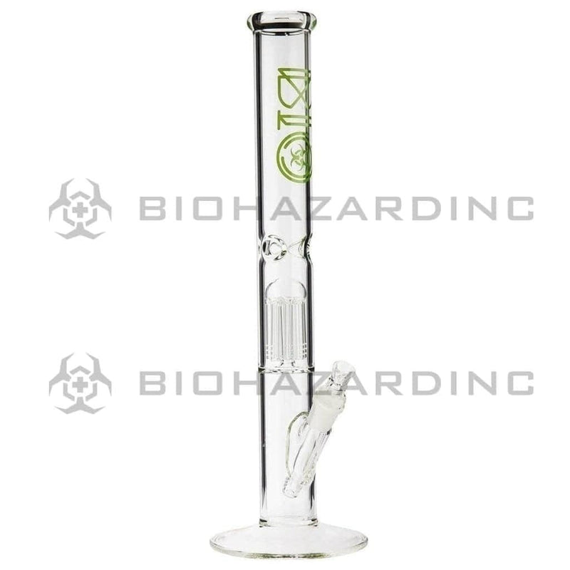 Bio Glass Glass Bong 18" BIO 10 Arm Tree Percolator Straight - Green Logo