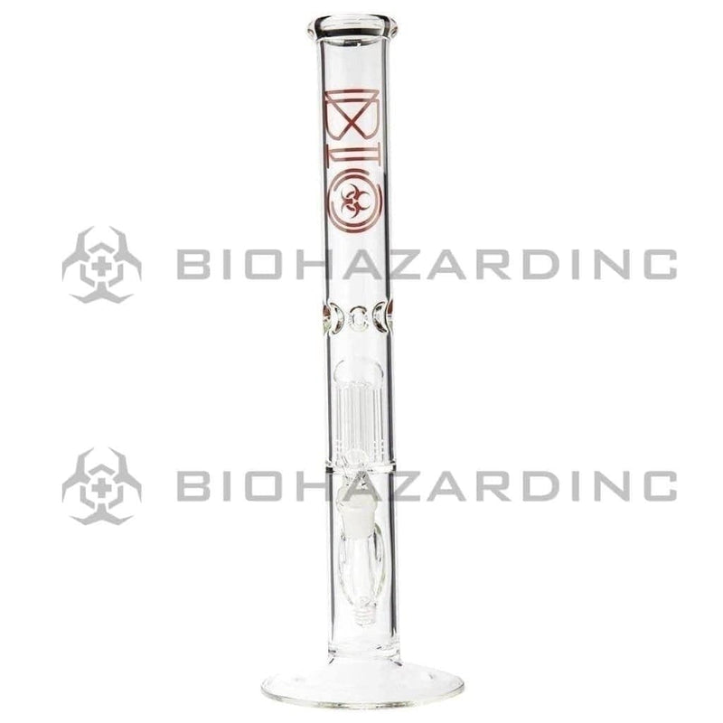 Bio Glass Glass Bong 18" BIO 10 Arm Tree Percolator Straight - Red Logo