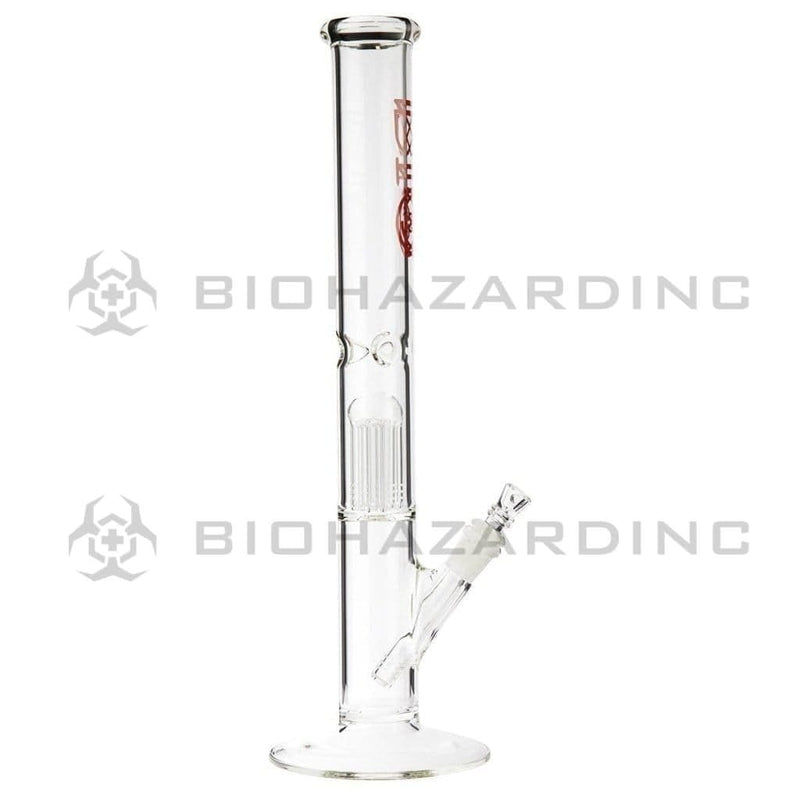 Bio Glass Glass Bong 18" BIO 10 Arm Tree Percolator Straight - Red Logo