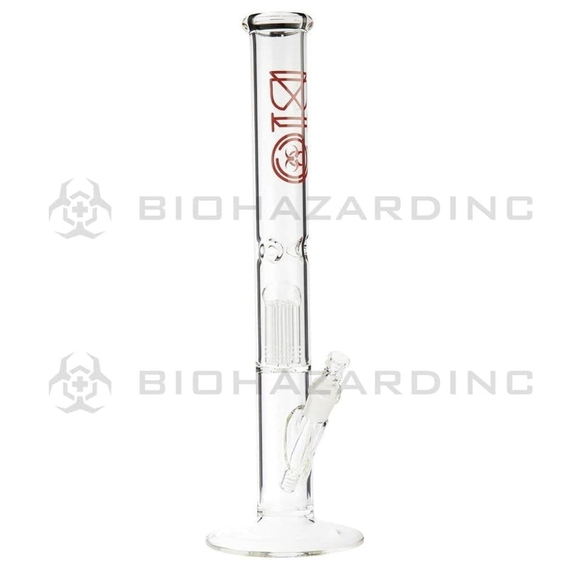 Bio Glass Glass Bong 18" BIO 10 Arm Tree Percolator Straight - Red Logo