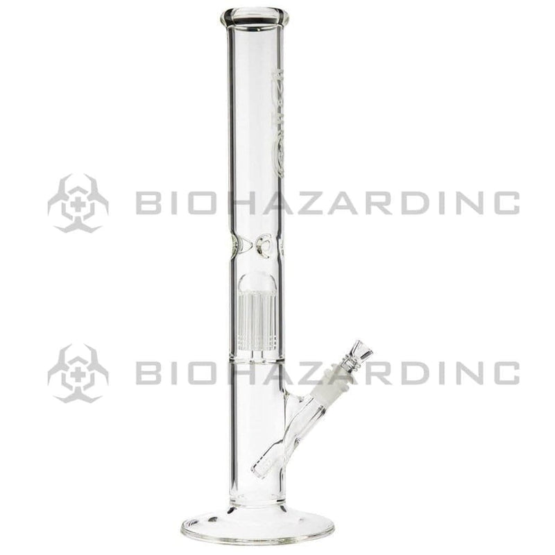 Bio Glass Glass Bong 18" BIO 10 Arm Tree Percolator Straight - Silver Logo