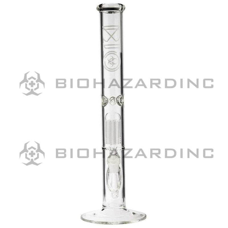 Bio Glass Glass Bong 18" BIO 10 Arm Tree Percolator Straight - White Logo