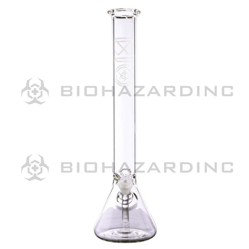 Biohazard Inc Glass Bong 18" BIO 50mm Beaker - Silver