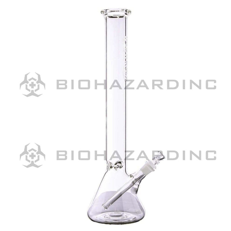 Biohazard Inc Glass Bong 18" BIO 50mm Beaker - Silver