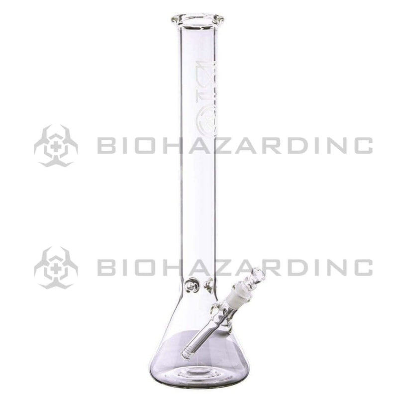 Biohazard Inc Glass Bong 18" BIO 50mm Beaker - Silver