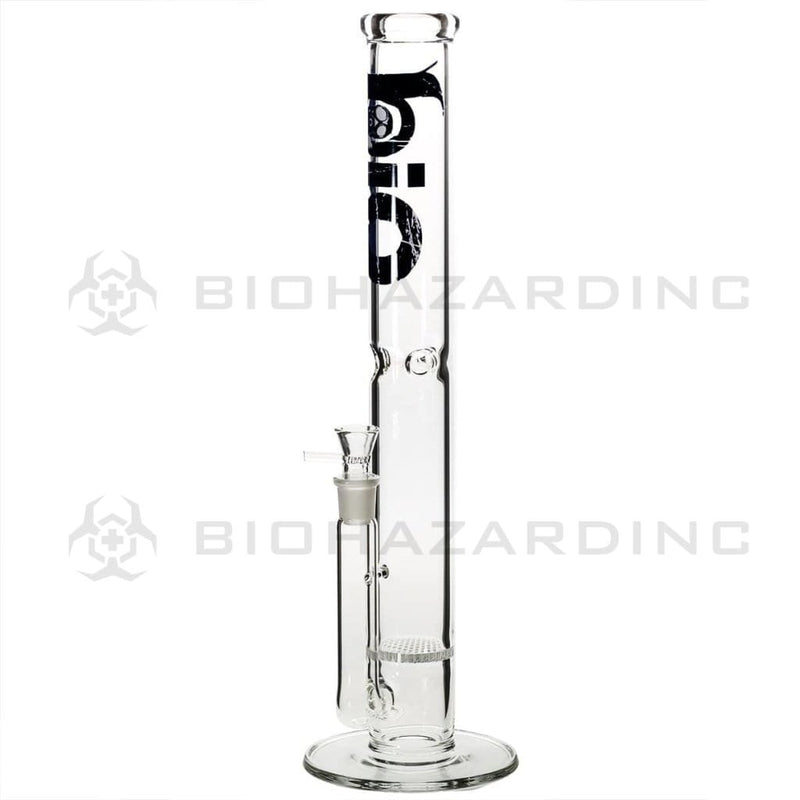 Bio Glass Glass Bong 18" BIO Honeycomb Water Pipe - Black Logo