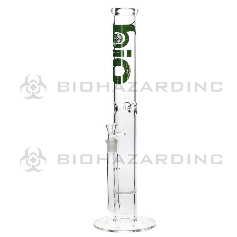 Bio Glass Glass Bong 18" BIO Honeycomb Water Pipe - Green Logo