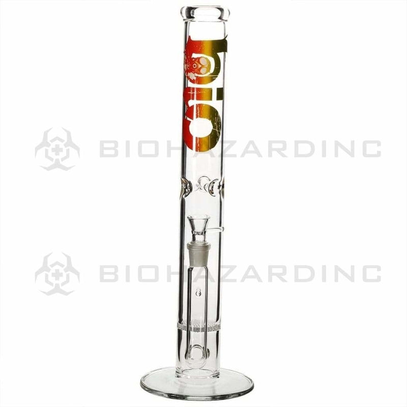 Bio Glass Glass Bong 18" BIO Honeycomb Water Pipe - Rasta Logo