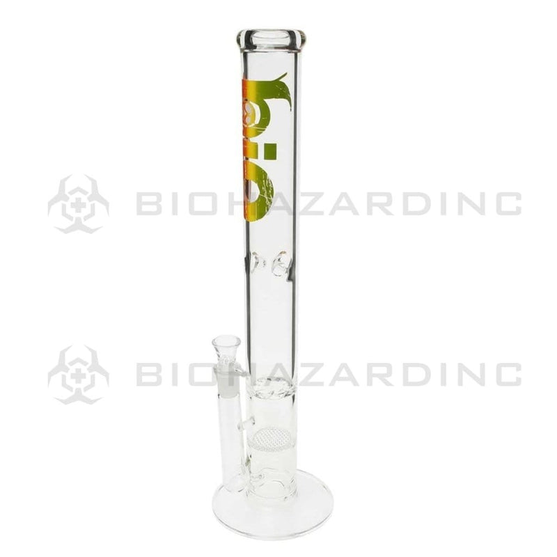 Bio Glass Glass Bong 18" BIO Hurricane / Honeycomb Water Pipe - Rasta Logo