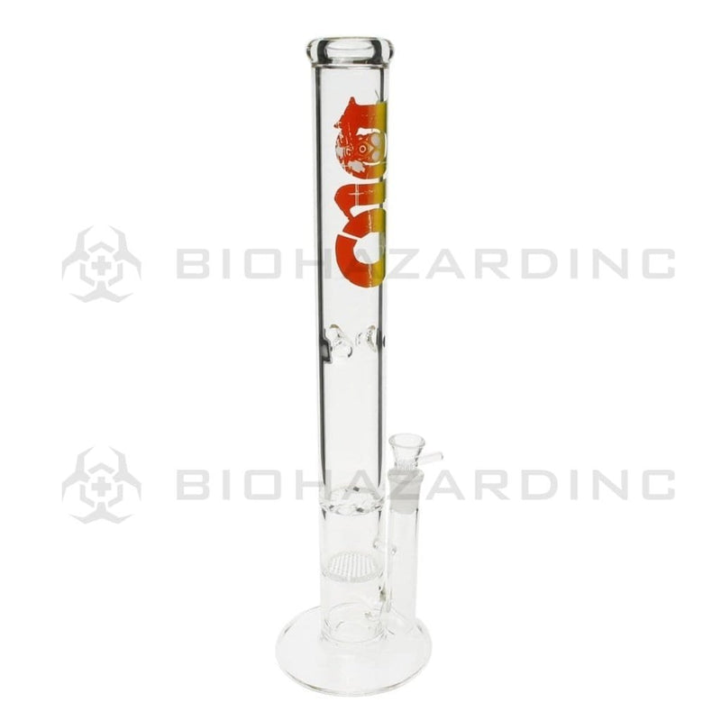 Bio Glass Glass Bong 18" BIO Hurricane / Honeycomb Water Pipe - Rasta Logo