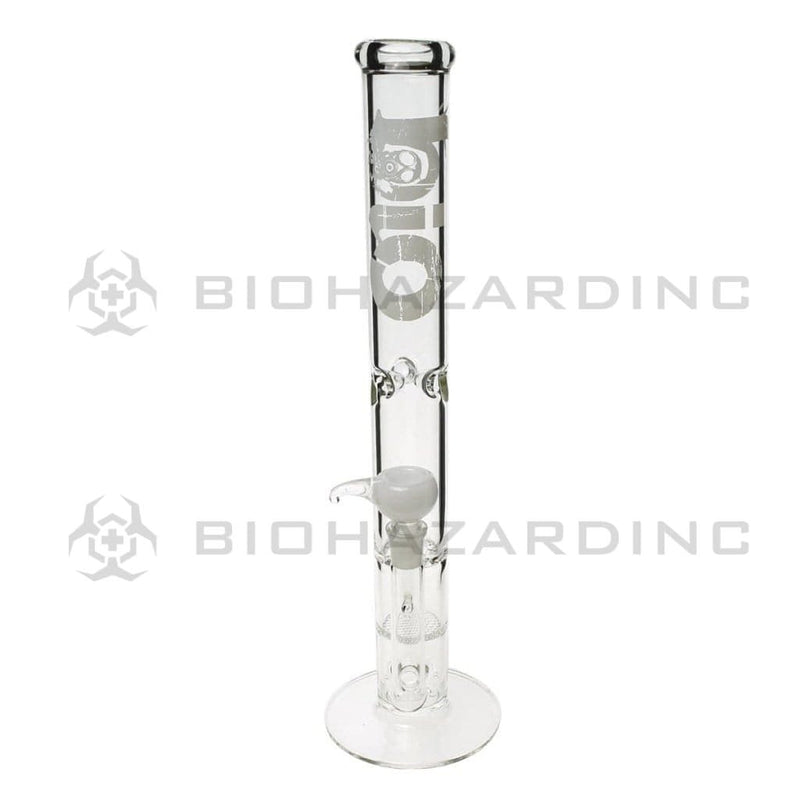 Bio Glass Glass Bong 18" BIO Hurricane / Honeycomb Water Pipe - White Logo