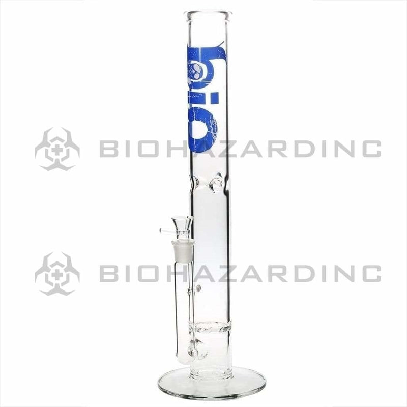 Bio Glass Glass Bong 18" BIO Hurricane Water Pipe - Blue Logo