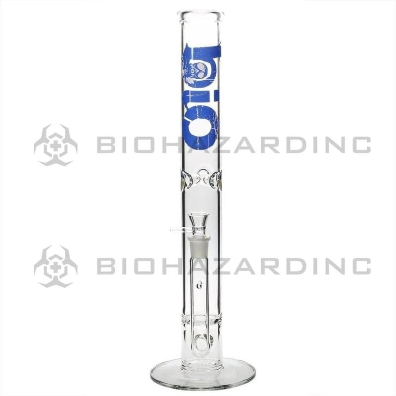 Bio Glass Glass Bong 18" BIO Hurricane Water Pipe - Blue Logo