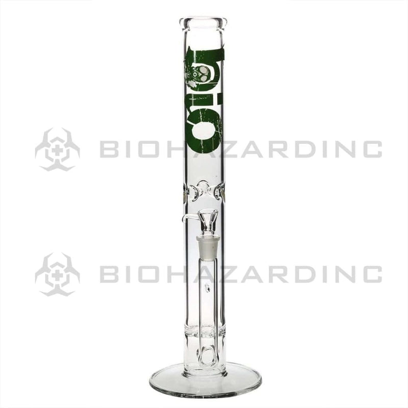 Bio Glass Glass Bong 18" BIO Hurricane Water Pipe - Green Logo