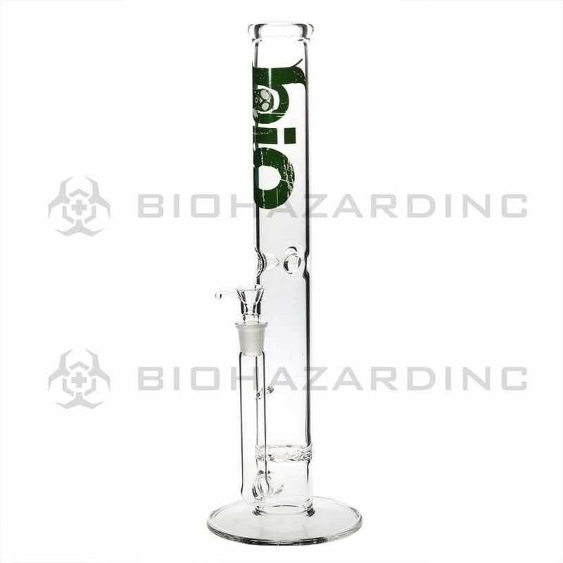 Bio Glass Glass Bong 18" BIO Hurricane Water Pipe - Green Logo