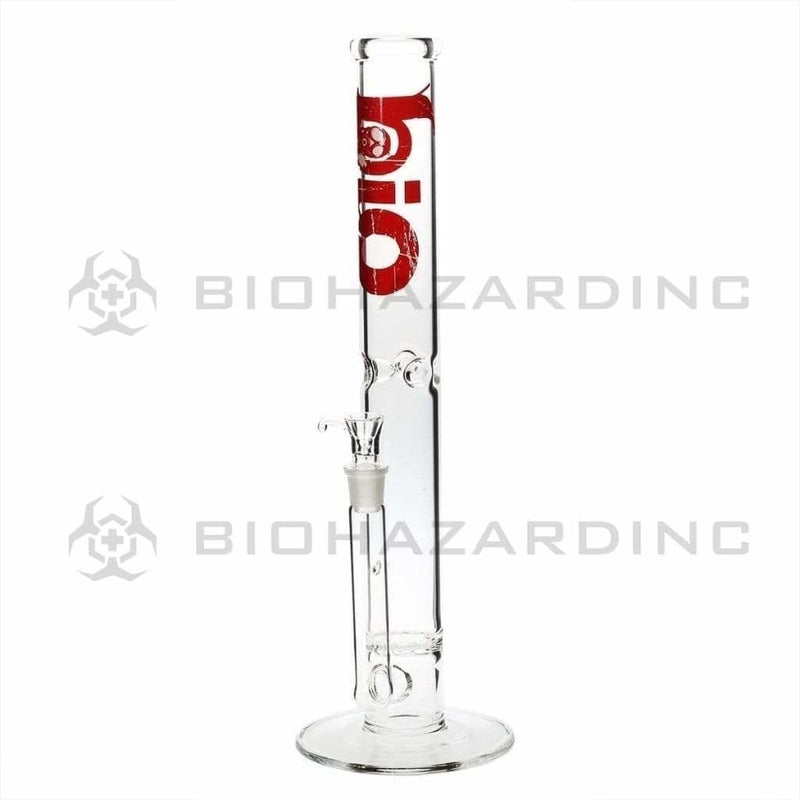 Bio Glass Glass Bong 18" BIO Hurricane Water Pipe - Red Logo