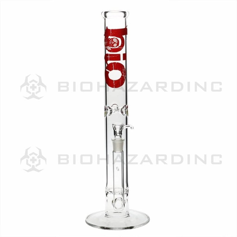 Bio Glass Glass Bong 18" BIO Hurricane Water Pipe - Red Logo