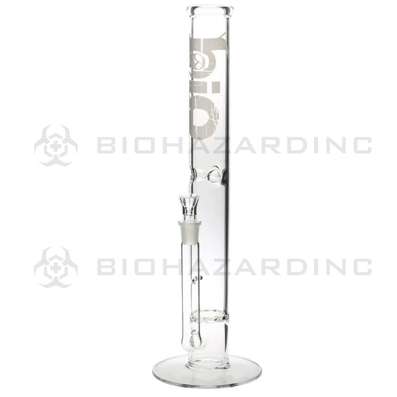 Bio Glass Glass Bong 18" BIO Hurricane Water Pipe - White Logo