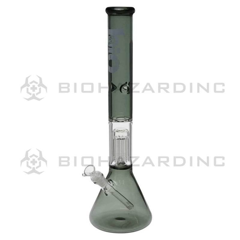 Bio Glass Glass Bong 18" BIO Single Tree Beaker Water Pipe - Smoke Black