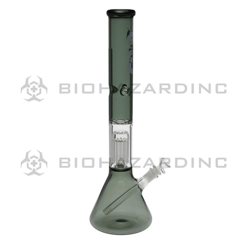 Bio Glass Glass Bong 18" BIO Single Tree Beaker Water Pipe - Smoke Black