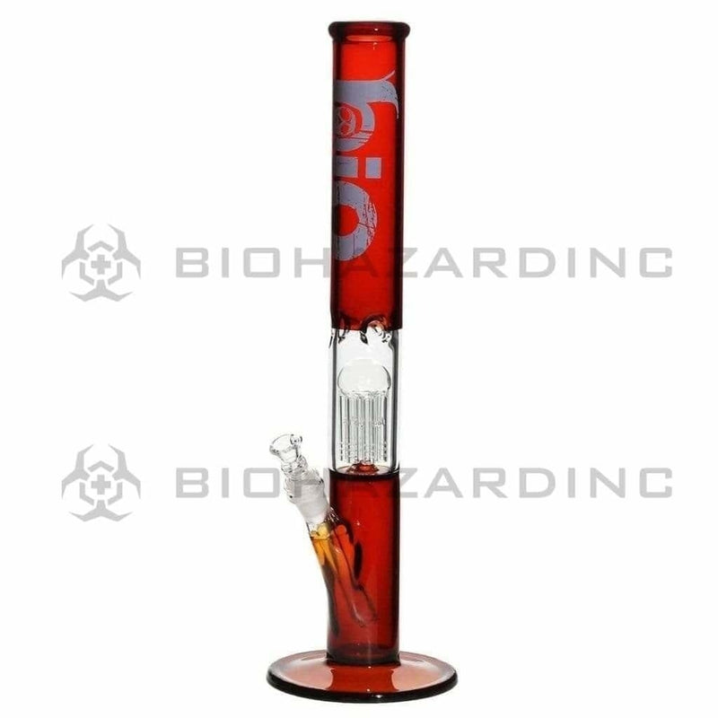 Bio Glass Glass Bong 18" BIO Single Tree Straight Water Pipe - Amber