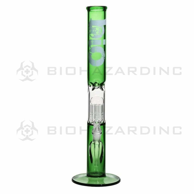 Bio Glass Glass Bong 18" BIO Single Tree Straight Water Pipe - Green