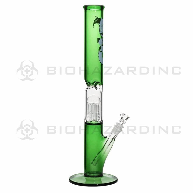 Bio Glass Glass Bong 18" BIO Single Tree Straight Water Pipe - Green