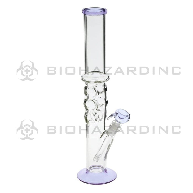 Biohazard Inc Glass Bong 18" Knuckler Water Pipe - Purple