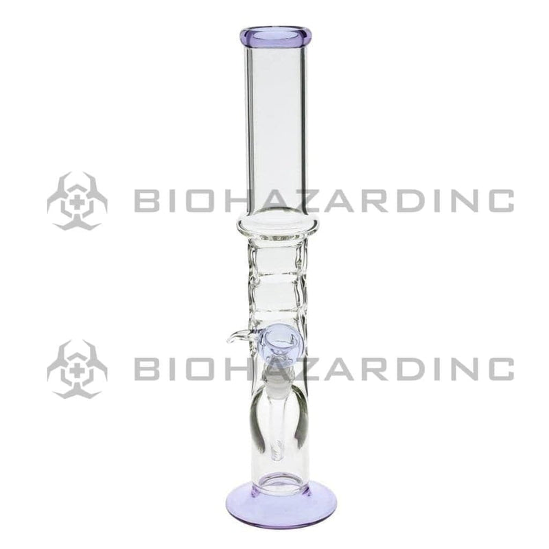 Biohazard Inc Glass Bong 18" Knuckler Water Pipe - Purple