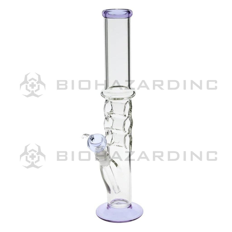 Biohazard Inc Glass Bong 18" Knuckler Water Pipe - Purple