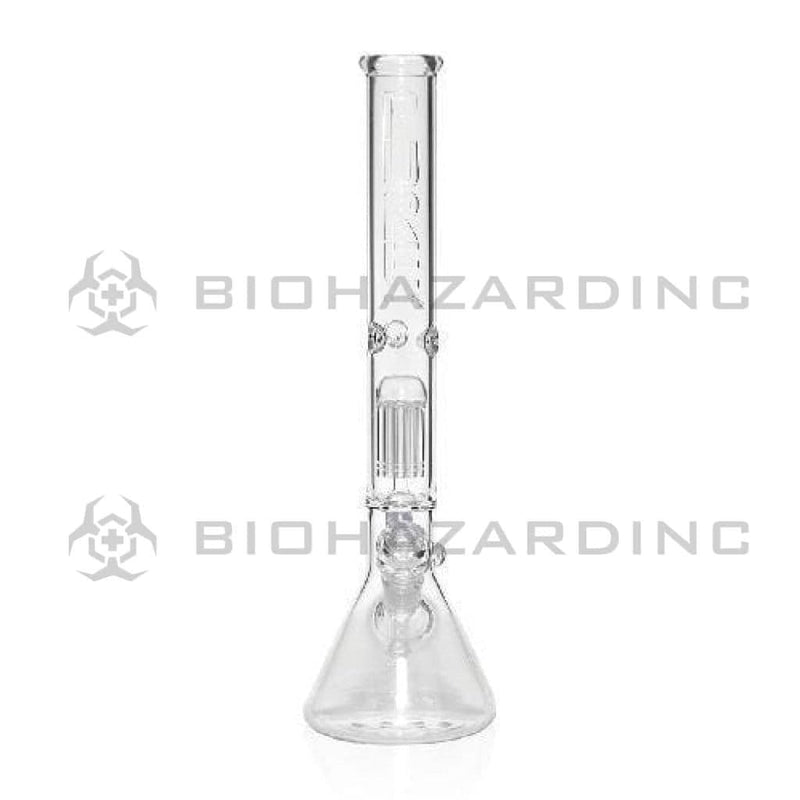 Biohazard Inc Glass Bong 18" PURE Beaker w/ 10 Arm Tree Perc - Clear