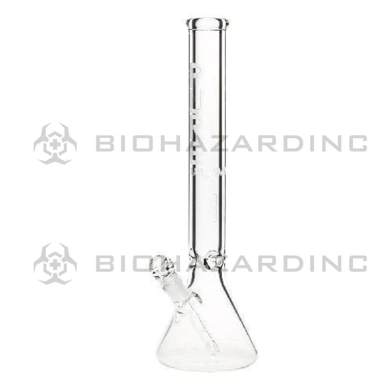 Biohazard Inc Glass Bong 18" PURE Heavy Beaker Bong - Clear