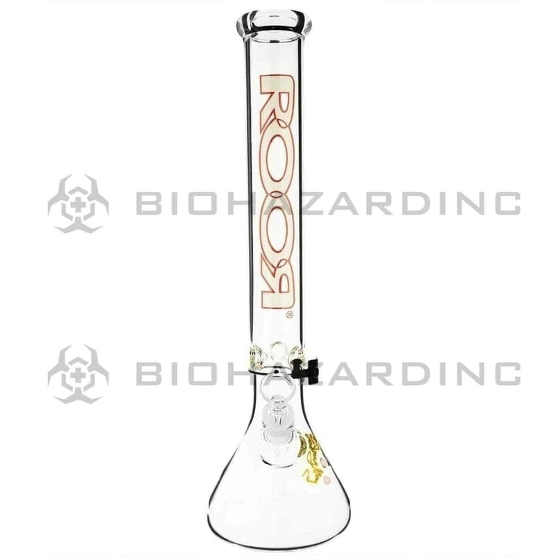 Roor Glass Bong 18" ROOR Classic Beaker Waterpipe - White / Orange - 50mm x 5mm