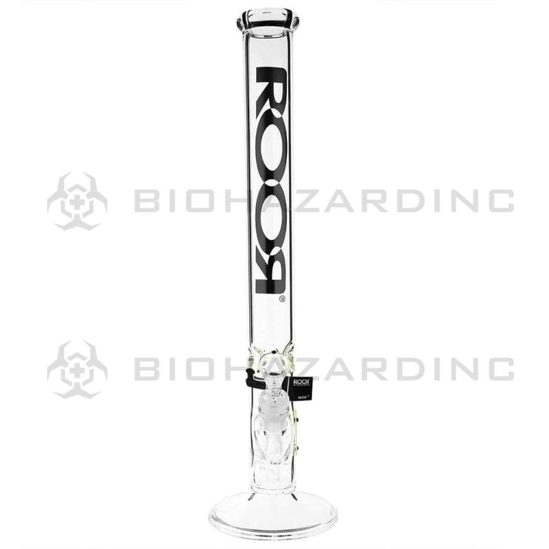 Roor Glass Bong 18" ROOR Classic Straight Waterpipe - Black Logo - 45mm x 5mm