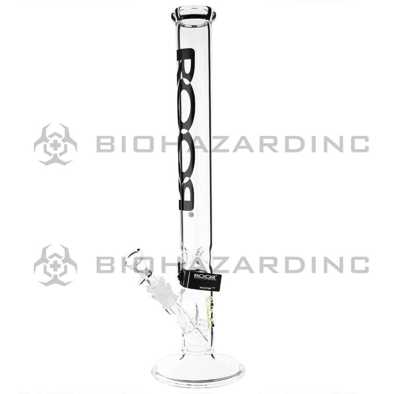 Roor Glass Bong 18" ROOR Classic Straight Waterpipe - Black Logo - 45mm x 5mm