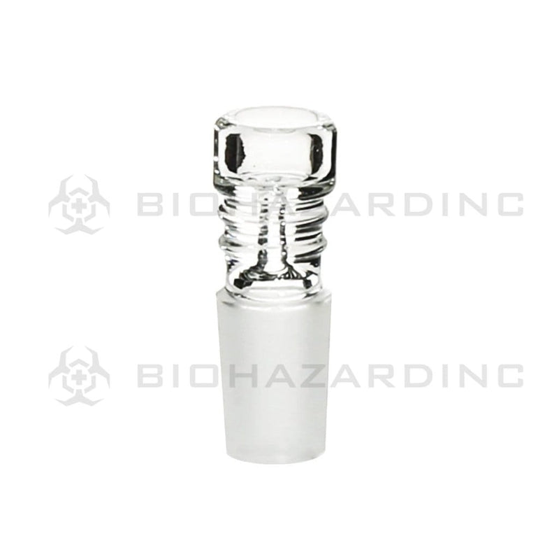 Biohazard Inc 19mm Bowl 19mm Cylinder Bowl with Rings - Clear