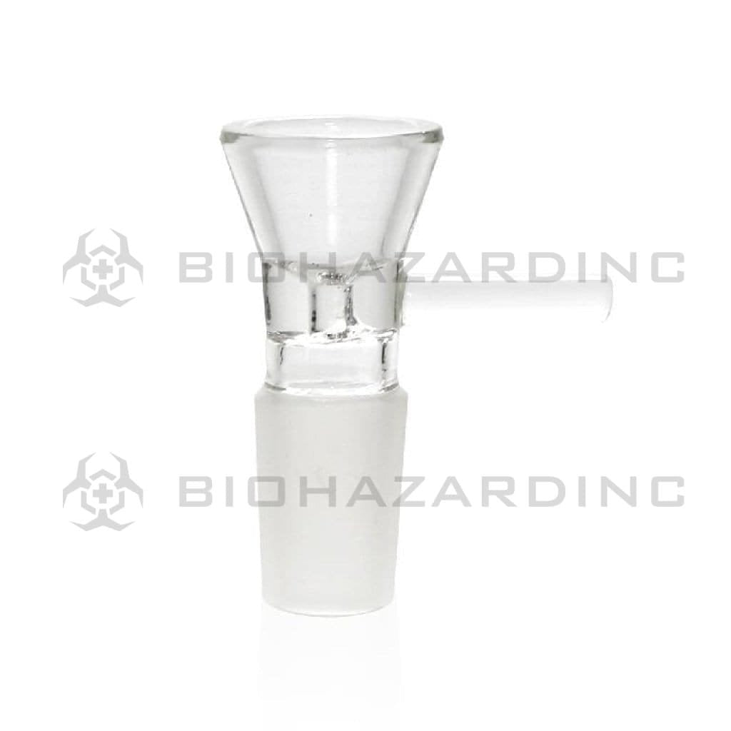Biohazard Inc 19mm Bowl 19mm Funnel Bowl with Handle - Clear