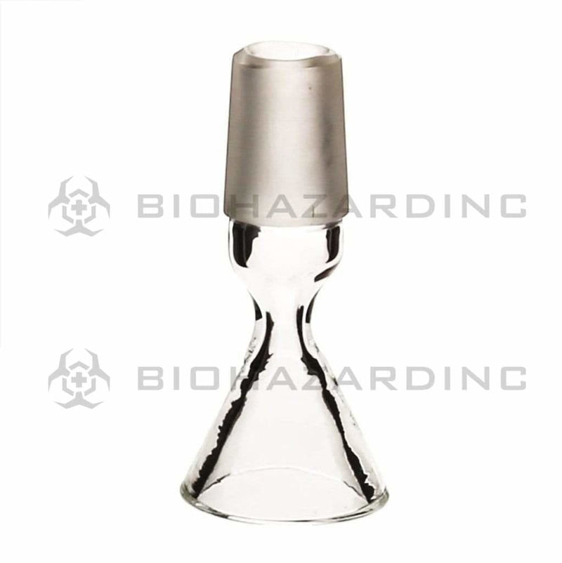 Biohazard Inc 19mm Bowl 19mm Funnel Hourglass Bowl - Clear